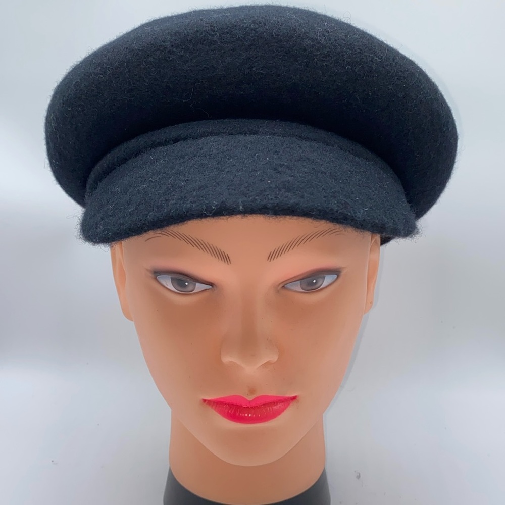 Adora Soft Wool Newsboy Women’s Hat 2.5” Brim Black AD1049